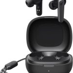 Writiany Silicone Case for Soundcore by Anker R50i/P20i Case Cover, Protective Skin Compitable with Anker Soundcore R50i/P20i Wireless Earbuds (Black) Headphones Headset