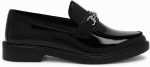⁦ROMBA - Men's Black Patent Leather Loafer Classic Design with Metal Charm, Formal and Casual Shoes⁩ - الصورة ⁦2⁩
