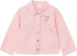 LC WAIKIKI Polo Neck Long Sleeve Printed Baby Girl Jacket