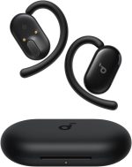 Soundcore V20i by Anker Open-Ear Headphones, Adjustable Ear Hooks, Ultra-Comfort, Snug Fit, Powerful Sound, Clear Calls, LED Lights, 36H Playtime, Bluetooth 5.4 Earbuds, Black - 18 Months Warranty