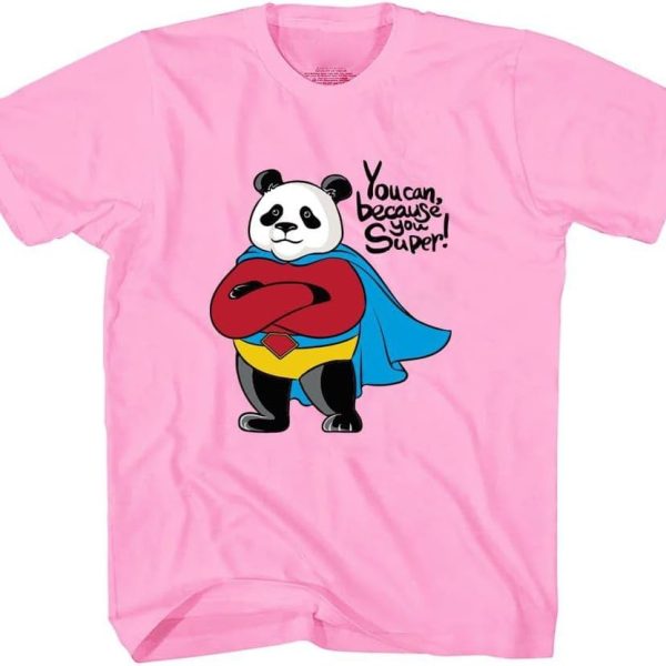 kids t-shirt for boys, Crew neck T-shirt, Printed Short sleeve T-shirt,Panda design, pink, We print your gift
