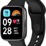 QWYJ For Xiaomi Redmi Watch 3 Active 46.6 cm Strap and Redmi Watch 3 Lite 46 cm Strap Bands Protective Silicone Strap Bands
