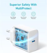 ⁦Anker USB C Charger 20W, PIQ 3.0 Durable Compact Fast Charger, for iPhone 13/13 Mini/13 Pro/12, iPhone 14,iPhone 14 Pro Galaxy, Pixel 4/3, iPad/iPad mini⁩ - الصورة ⁦6⁩