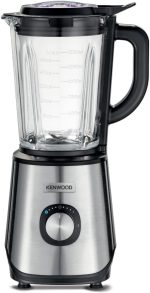 ⁦Kenwood Glass 1000W Power Blender Blender/Smoothie Maker 2 L With Grinder Mill, Chopper Mill, Ice Crush Function Blm45.720Ss Black/Silver⁩ - الصورة ⁦3⁩