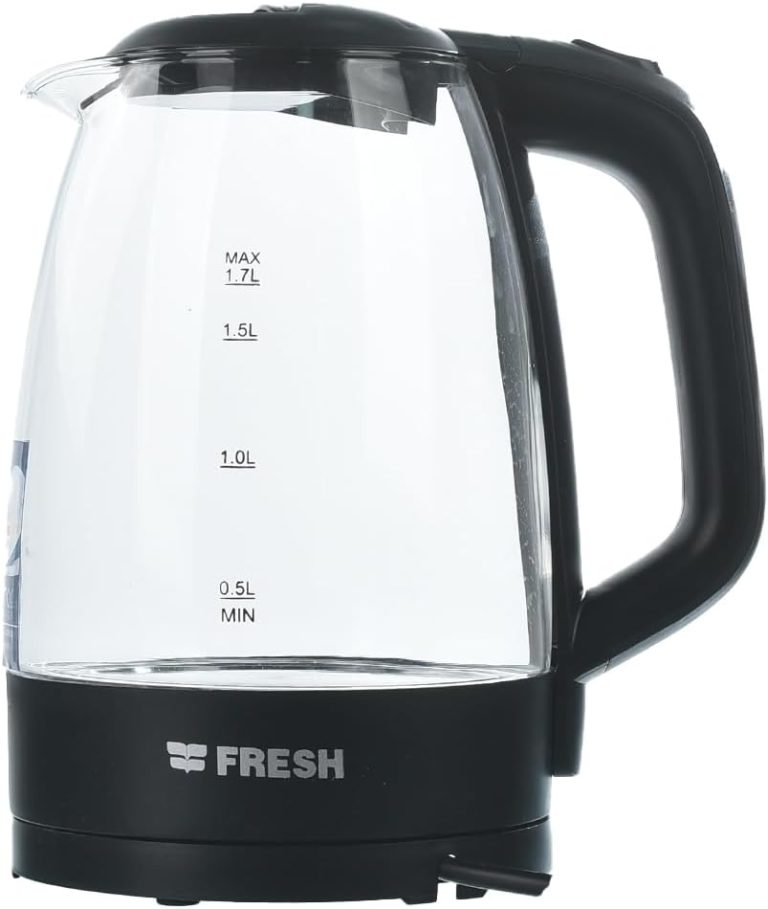 غلاية زجاج من فريش، 1.7 لتر- أسود