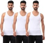 Mesery Set Of (3) Breathable Cotton Undershirts - White