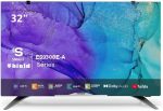 TORNADO Shield Smart LED TV 32 Inch HD With Built-In Receiver, Black, Wi-Fi, RF, 2 HDMI and 2 USB Inputs - 32ES9300E-A