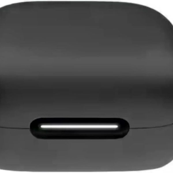 KM TECHNOLOGY KzaMiza Compatible with Anker Soundcore R50i NC/Anker P30i Case Cover, Soft Silicone Shockproof Protective Case Wireless Earbuds with Carabiner, Front LED Visible - Black