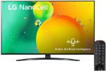 LG NanoCell TV 55 Inch NANO79 Series, Cinema Screen Design 4K Active HDR WebOS Smart AI ThinQ - 55NANO796QA