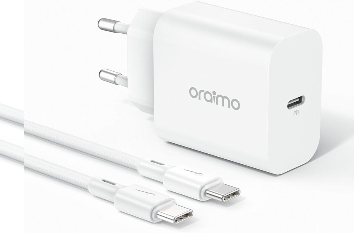 Oraimo 20W Type C Fast Charger Pd 3.0 Usb C Wall Adapter Compatible For Samsung Galaxy S22 S21/S21+/S21 Ultra/S20/S20+/S20 Fe/Note 20 Ultra/10, Google Pixel 6/5/4, White