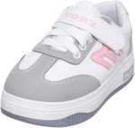 Al-Waheed Boys & Girls Leather Athletic Shoe – Lace-Up with Velcro Strap K746-Parent18