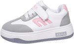 Al-Waheed Boys & Girls Leather Athletic Shoe – Lace-Up with Velcro Strap K746-Parent18 - الصورة 2