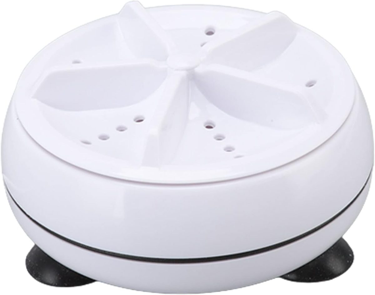 ⁦3.54in Portable Washing Machine with Suction Cups,Mini Washing Machine, 3 in 1 Bubble Cleaning USB Ultrasonic Powered Turbo Washing Machine & Sink Dishwasher for Camping, Travelling, Business Trip⁩ - الصورة ⁦8⁩