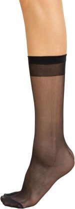 ⁦Charmaine Women Knee-High and Semi-Sheer Plain Socks⁩ - الصورة ⁦4⁩