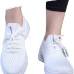 2024 Unisex Lace Up Slip On Sneakers [ White, Black, Pink ]