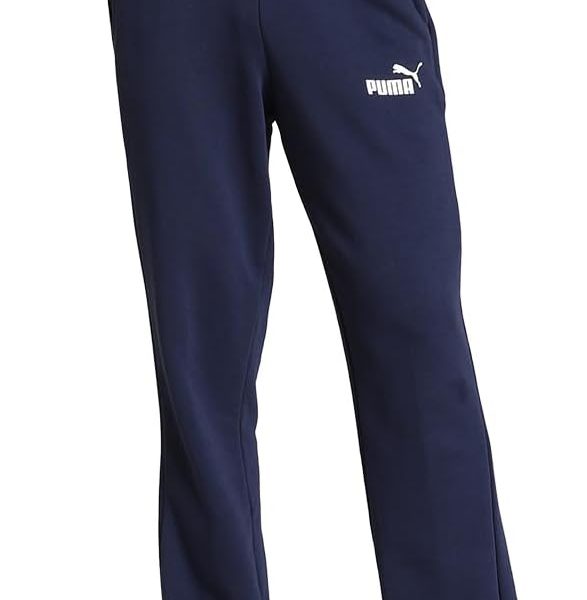 Puma ESS Logo Pants TR op, Men's Knitted Pants, Medium Gray Heather, S