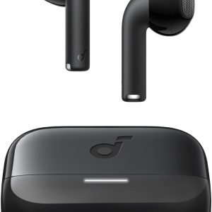 Soundcore K20i by Anker, Semi-in-Ear Earbuds, Bluetooth Wireless, 36H Playtime, Fast Charge, Clear Sound, ENC 2-Mic Clear Calls, Custom EQ, IPX5, Bluetooth 5.3, App Control (Black) 18 Months Warranty