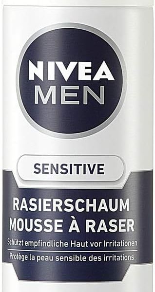 Nivea Men Sensitive Shaving Foam, Chamomile and Hamamelis, 200 ml