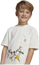 ⁦adidas KIDS BOYS AND GIRLS LK DY MM T T-Shirt⁩ - الصورة ⁦5⁩