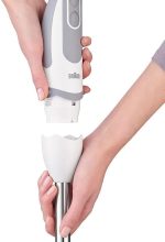 ⁦Braun MultiQuick 5 Vario Hand Blender with Attachments, 1000 Watt, White/Grey, MQ 5245 WH, International Warranty⁩ - الصورة ⁦3⁩