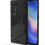 جراب متوافق مع Oppo Find X3 Neo ، - غطاء حماية مصقول مقاوم للصدمات شديد التحمل و مقاوم للانزلاق مع حماية للكاميرا - غطاء مسند فائق الجودة من Graby Shop - اسود