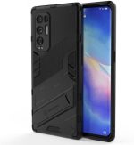 جراب متوافق مع Oppo Find X3 Neo ، - غطاء حماية مصقول مقاوم للصدمات شديد التحمل و مقاوم للانزلاق مع حماية للكاميرا - غطاء مسند فائق الجودة من Graby Shop - اسود