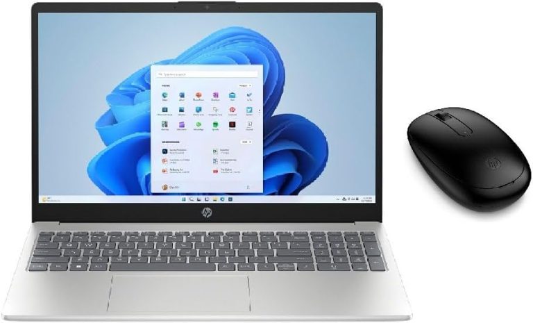 HP Laptop AI 15-fd2001ne Ultra 7-255U, 16GB Ram, 1TB SSD, Intel Graphics, 15.6"-FHD, Full backlit Keyboard, Free HP 240 BluTooth & Game Pass 3 Months, Windows 11 silver,3 Year Warranty