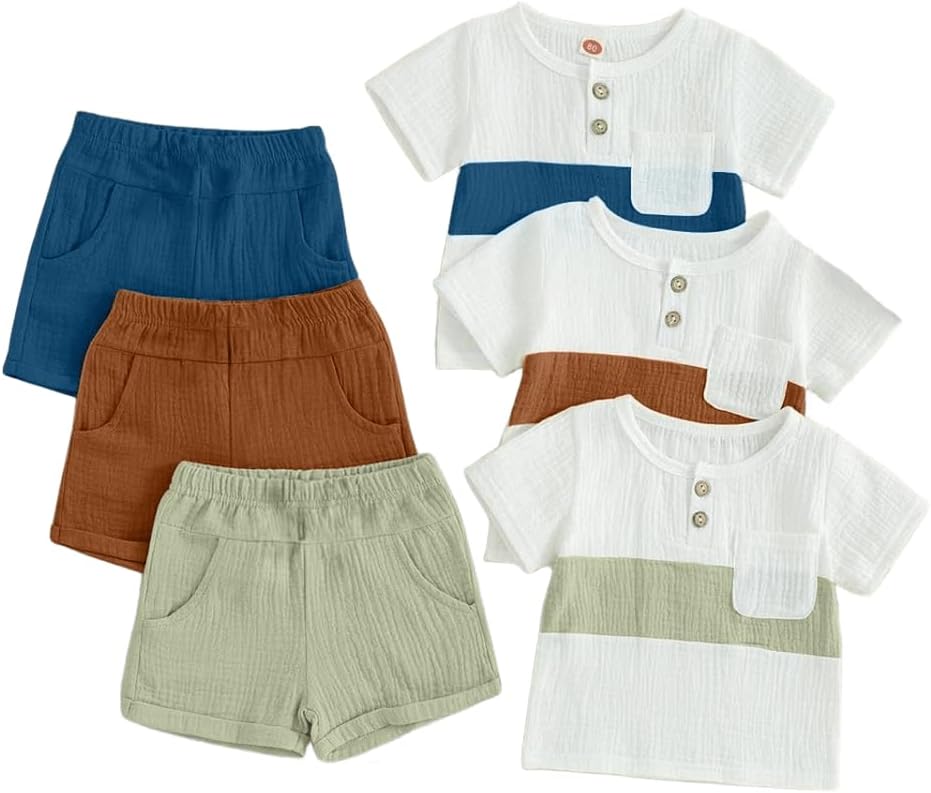 Boys Summer Tshirt with Short Shorts Set