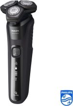 ⁦Philips Shaver Series 5000 Wet and Dry Electric Shaver, Gentle on Skin with SkinIQ Technology, SteelPrecision Blades, Power Adapt Sensor, 360-D Flexing heads, Integrated Pop-Up Trimmer – S5588/30⁩ - الصورة ⁦2⁩