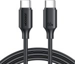 JR - S-CC060A9 60W Type-C to Type-C Fast Charging Data Cable 1m-Black