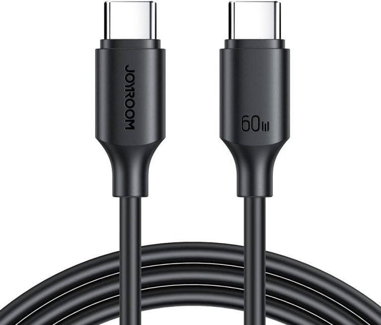 JR - S-CC060A9 60W Type-C to Type-C Fast Charging Data Cable 1m-Black