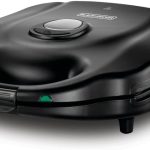 Black & Decker 1400W 3-in-1 4 Slice Sandwich & Waffle Maker with 180 Degree Grill Mode with Interchangeable Plate, TS4130-B5, 2 Years Warranty