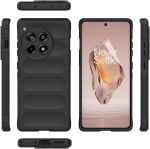 ⁦جراب متوافق مع OnePlus 12R 5G ، - غطاء مزدوج الحماية مصقول مقاوم للصدمات شديد التحمل فائق الجودة مع حماية للكاميرا - غطاء واقي مضاد للخدش متين و مقاوم للانزلاق - أسود⁩ - الصورة ⁦3⁩