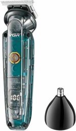 ⁦V-949 Hair and Nose Trimmer – Cordless, Rechargeable, Precision, Metal Housing, Travel Lock, Cleaning Brush & Oil – for Men⁩ - الصورة ⁦2⁩
