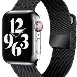 ADHOMAX Mesh Metal Loop For ultra Watches Band 42mm 44mm 45mm 46mm 49mm for iWatch Bands Series Ultra SE, 1 to10 Women Men, Stainless Steel Strap with Magnetic Clasp