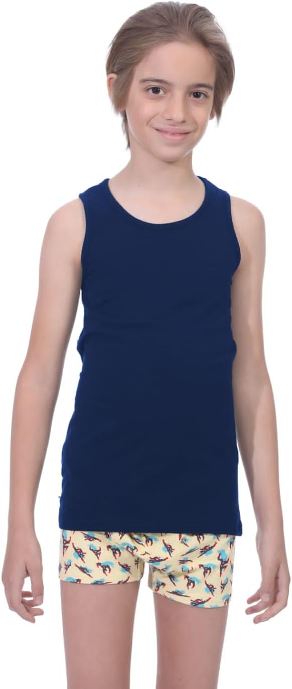Dice Boys Sleeveless Lycra Tank Top Undershirt