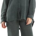 JAMILA Women Set Of Cotton Buttoned Shirt & Elastic Pants COORDINATED_OUTFIT