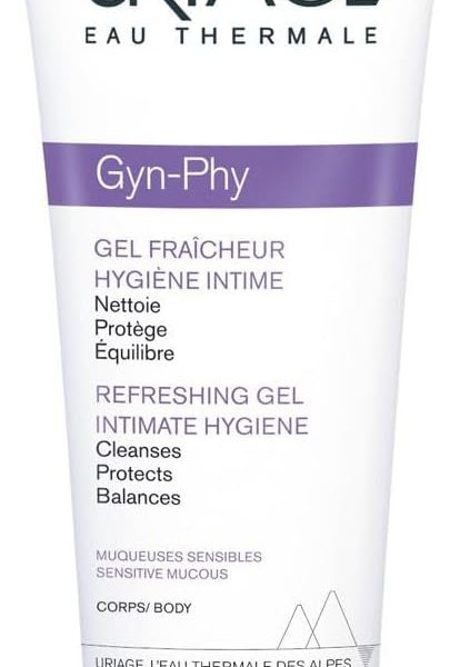 URIAGE GYN-PHY Intimate wash refreshing gel I Daily hygiene for intimate areas I Gently cleanses&protects natural balance.Foaming gel,floral fragance IParaben Free I Tested under gynecological control