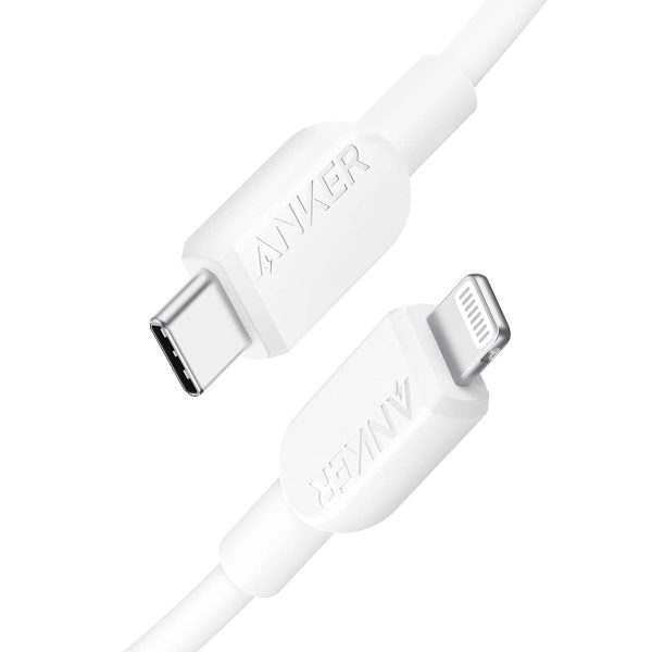 Anker USB C to Lightning Cable(3FT,White), MFi Certified for iPhone 14 Series, and More(Charger Not Included)