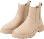 LOU Women's Chelsea Boots, Platform Ankle Boots with Elastic Side Panels