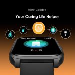 ⁦Oraimo Smart Watch 5 Lite (OSW-804), 2.01" HD Full Touch Screen IP68, Normal Usage Time 7 days Standby Time More than 28 days, Antibacterial Eartips – Black (12 Months Warranty)⁩ - الصورة ⁦3⁩