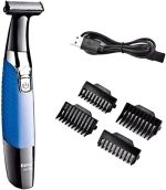 ⁦Bivolt Km-1910 Waterproof Rechargeable Electric Hair Trimmer Shaver Kemei⁩ - الصورة ⁦5⁩