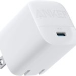 Anker 313 GaN 30W Foldable Charger PIQ 3.0 Durable Compact Fast Charger for iPhone 15/15 plus/15 Pro/15 Pro Max/14/13, Galaxy, Pixel 6/7, iPad/iPad Mini (Cable Not Included) (White)