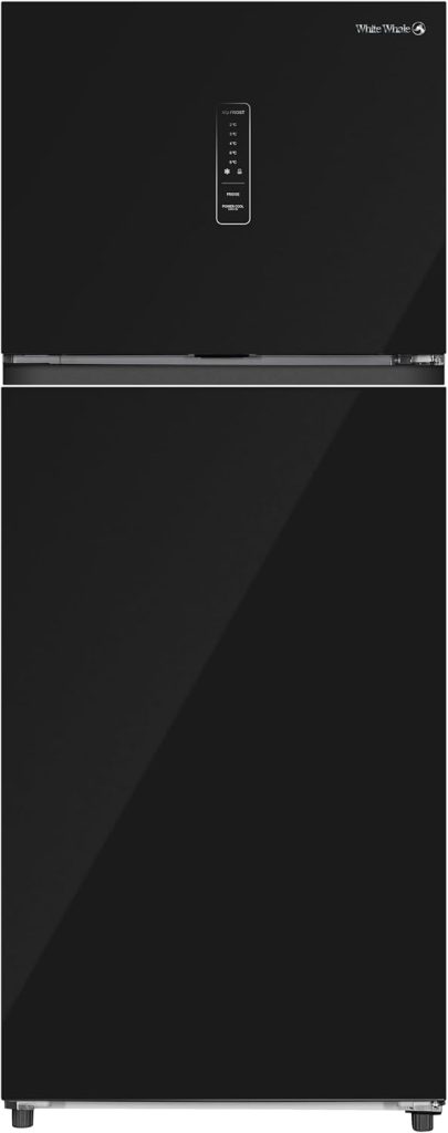 White Whale WR-G5395 HBV Glass Digital Inverter 2 Door Refrigerator, 540 Liters Capacity, Black