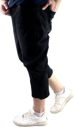 ⁦Men's Capri Straight Fit Casual Jeans - Blue⁩ - الصورة ⁦2⁩