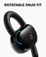 ⁦Soundcore V20i by Anker Open-Ear Headphones, Adjustable Ear Hooks, Ultra-Comfort, Snug Fit, Powerful Sound, Clear Calls, LED Lights, 36H Playtime, Bluetooth 5.4 Earbuds, Black - 18 Months Warranty⁩ - الصورة ⁦3⁩