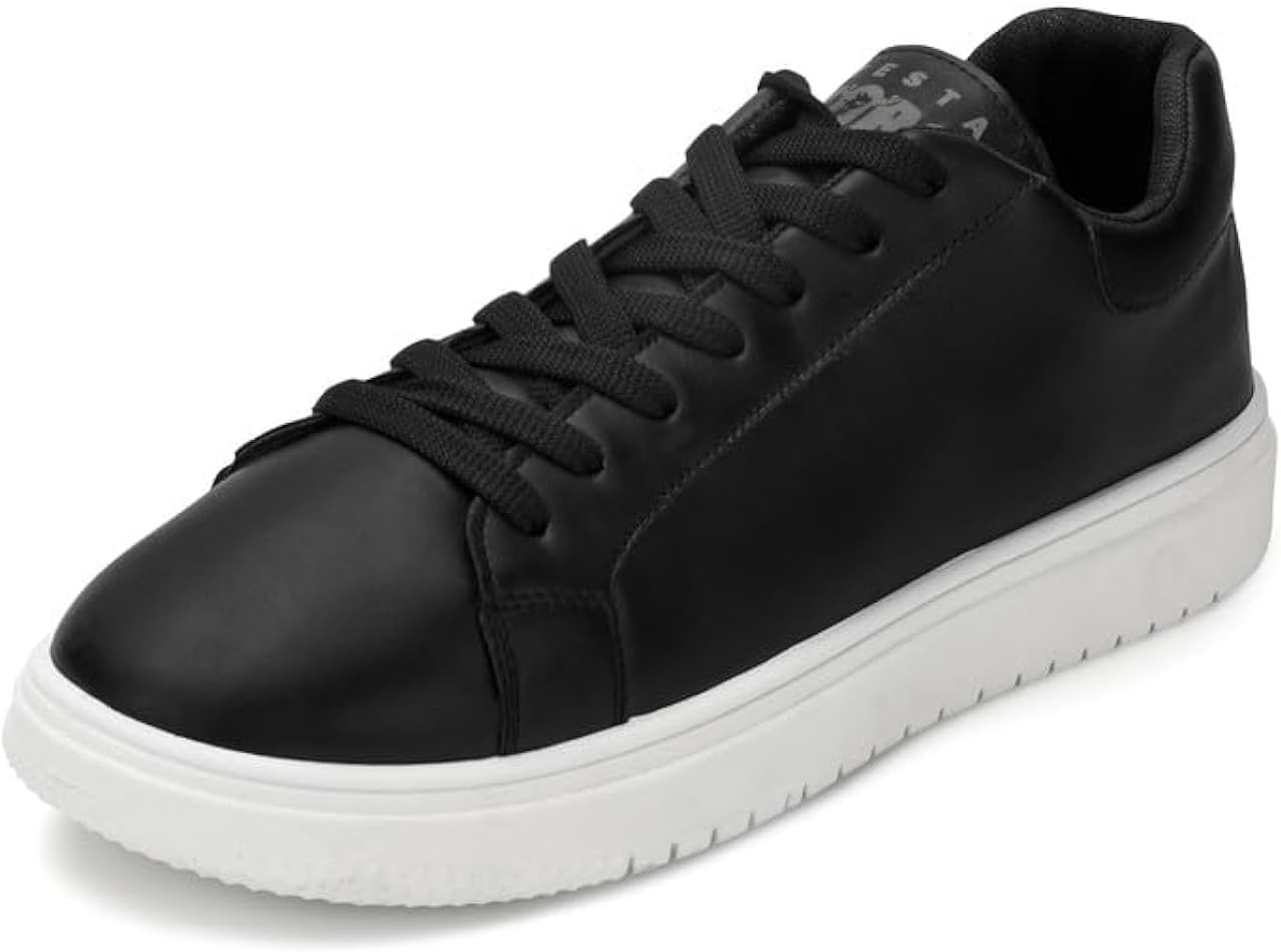 Testa Toro Men's Essential All-Weather Leather Platform Sneakers with Cloudfoam Insole - Testa Toro