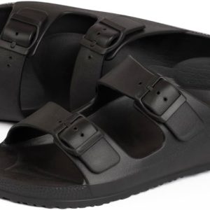 ⁦Onda Women Jet Double Strip Sandal Black, 38 EU⁩ - الصورة ⁦4⁩