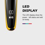⁦ماكينة حلاقة الشعر - شفرة دقيقة على شكل حرف T بطارية 120 سلكية ولاسلكية شاشة LED V-966⁩ - الصورة ⁦4⁩
