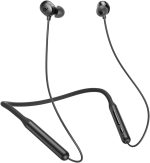 ⁦Anker soundcore life u2i bluetooth neckband with 22 h playtime, 10 mm drivers,clear calls , usb-c fast charging, foldable & lightweight build, ipx5 waterproof - black-18 months local warranty⁩ - الصورة ⁦2⁩